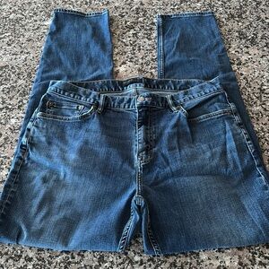 Banana Republic Athletic Tapered Fit Classic Style Blue Denim Jeans 34” x 34”